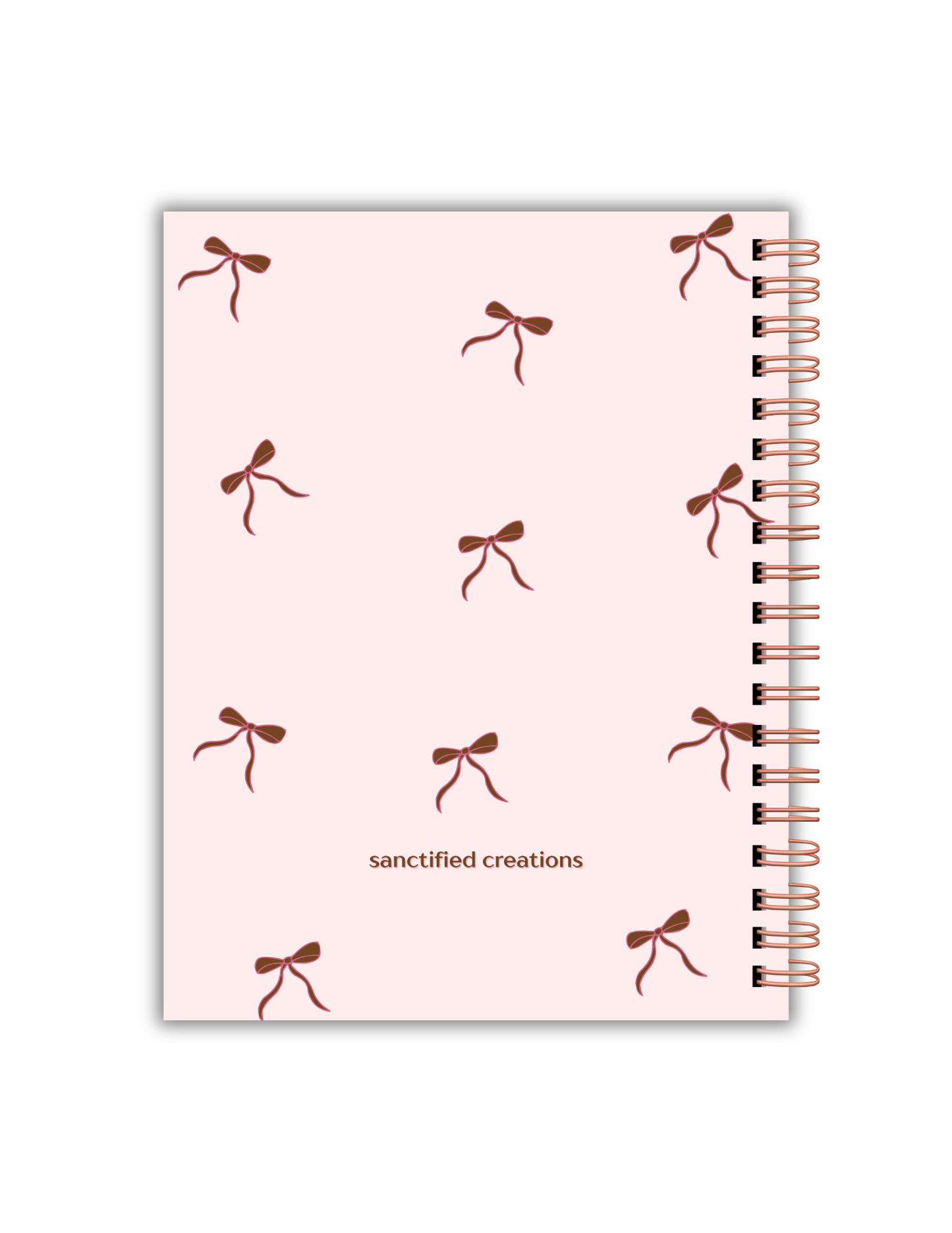 Personalized Bow Journal – Custom Name Notebook