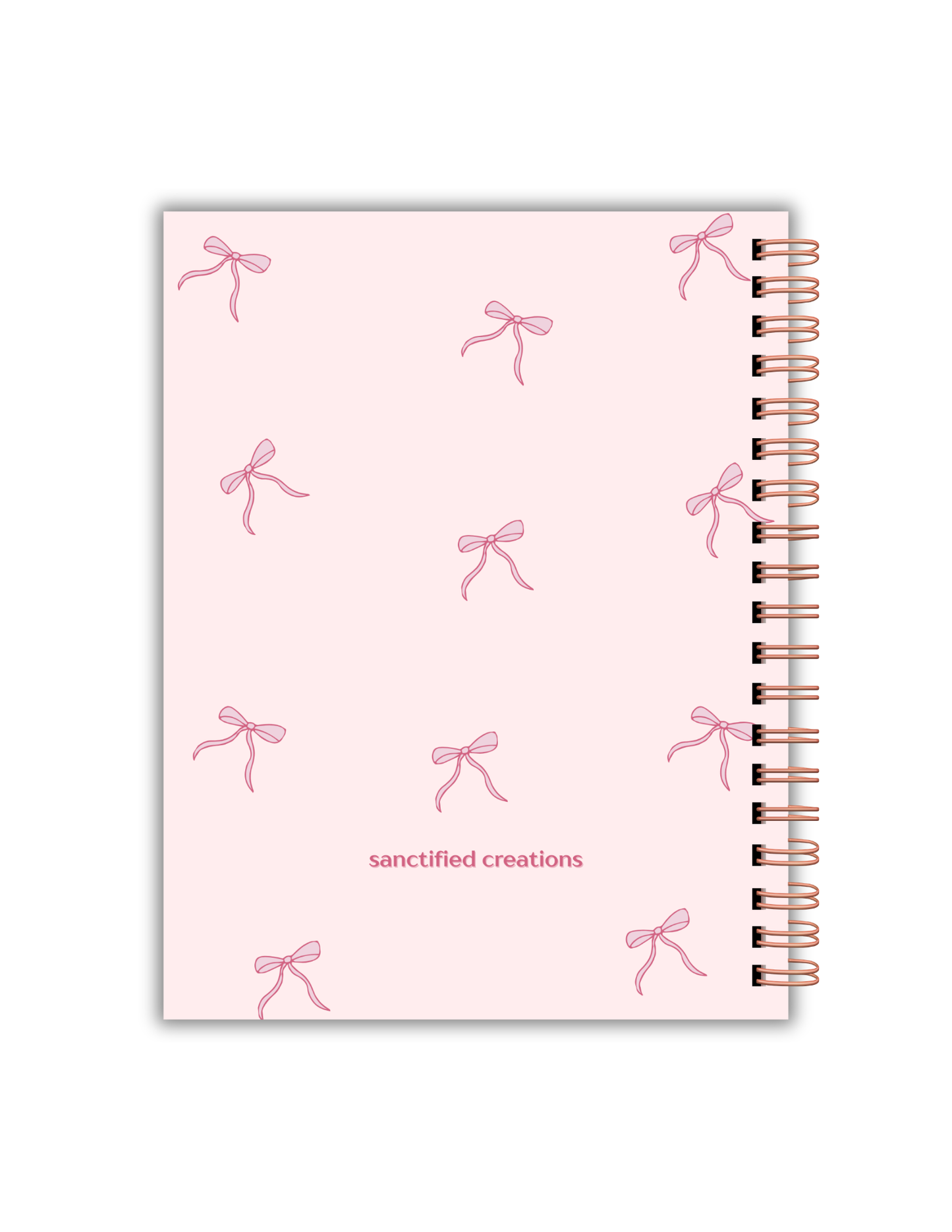 Personalized Bow Journal – Custom Name Notebook