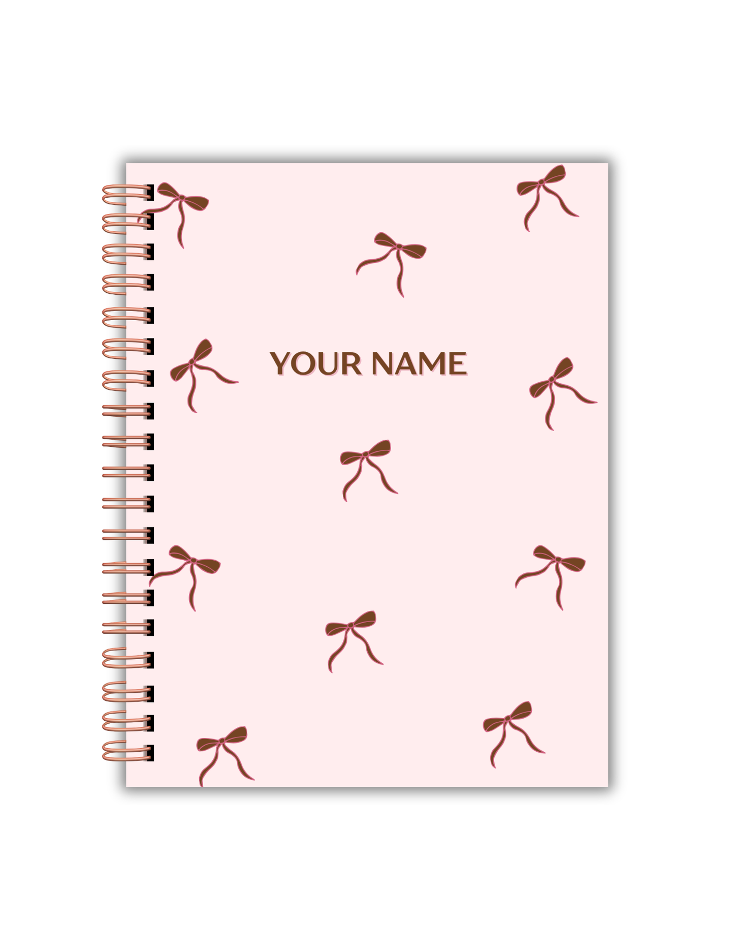 Personalized Bow Journal – Custom Name Notebook