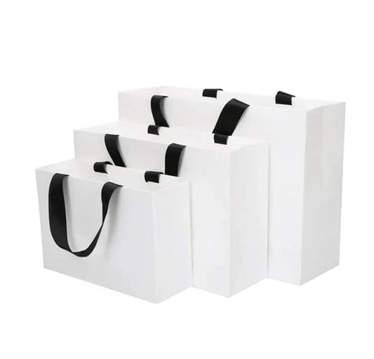 White Lux Paper Bags (Pack of 10)