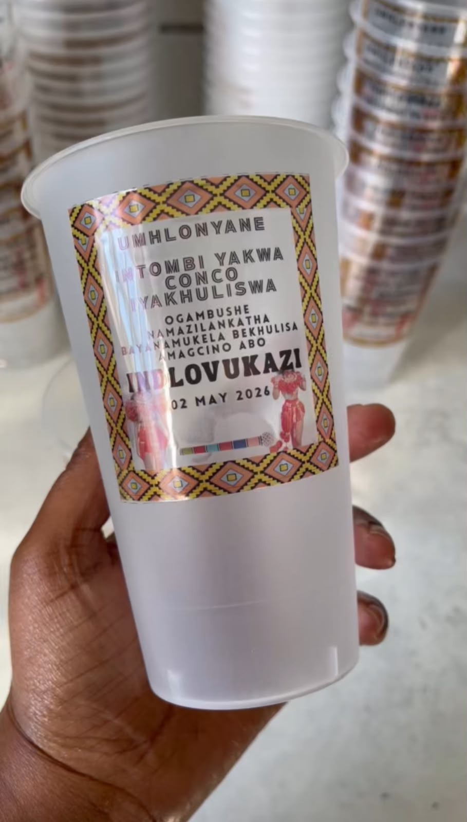 Personalized Disposable Plastic Cups