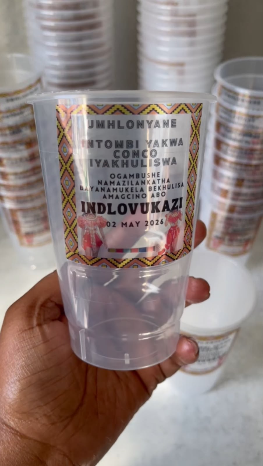Personalized Disposable Plastic Cups